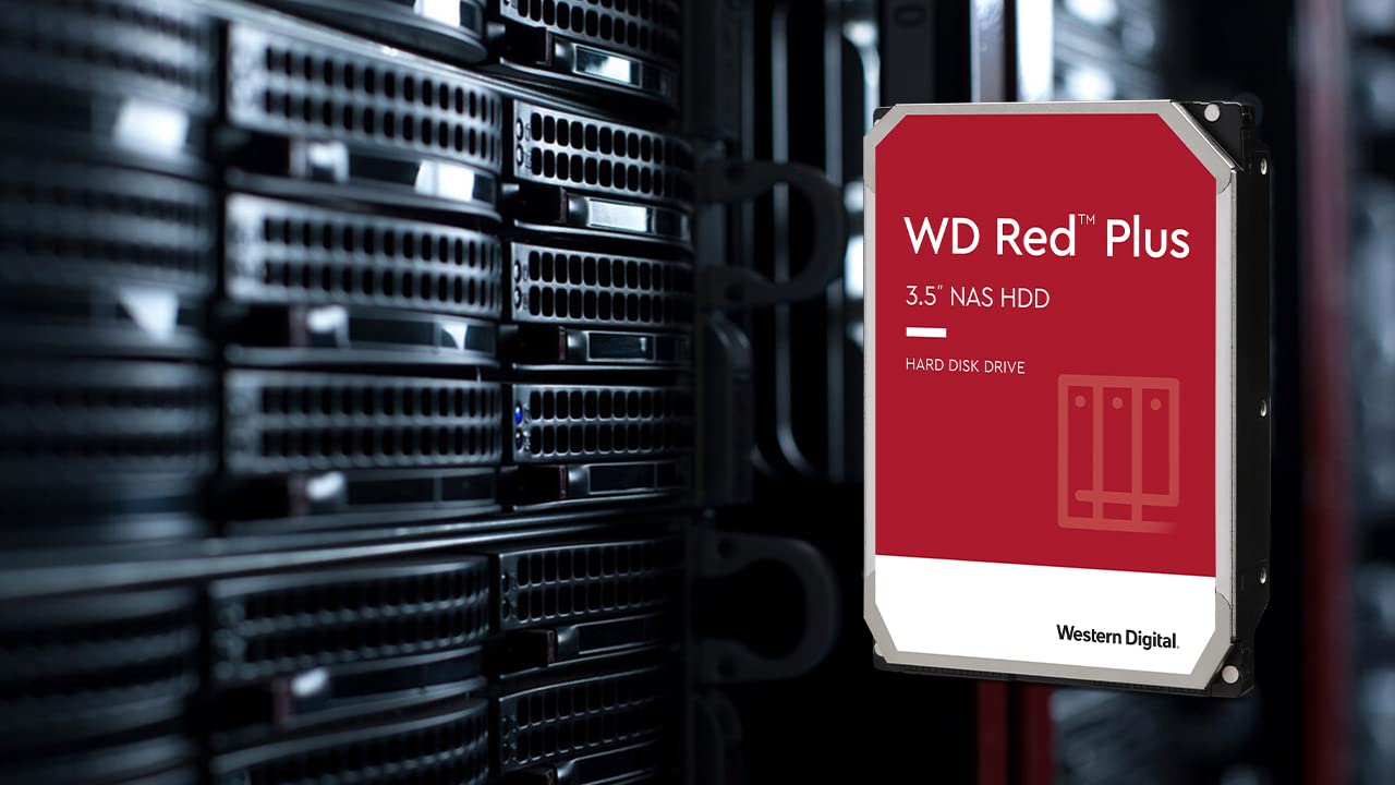 WD Red Plus, 4TB, NAS 3.5" Disco Rigido Interno - Classe 5.400 RPM, SATA 6 GB/S, CMR, Cache 64 MB