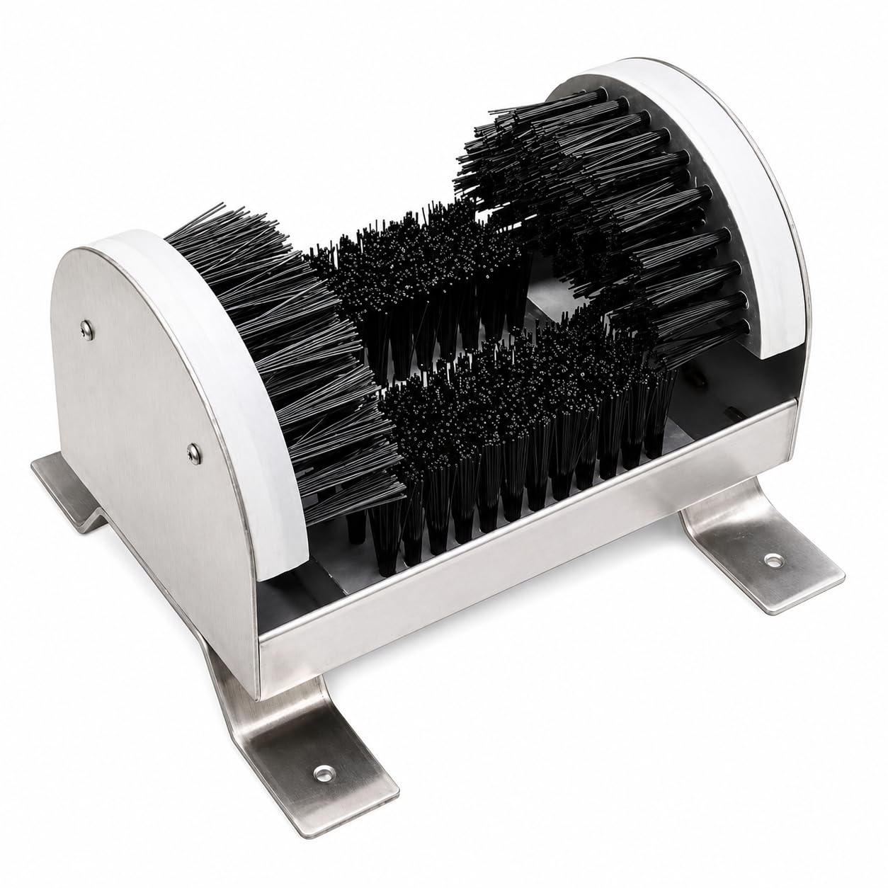 Brosse de nettoyage acier inoxydable pour enlever la boue de vos bottes