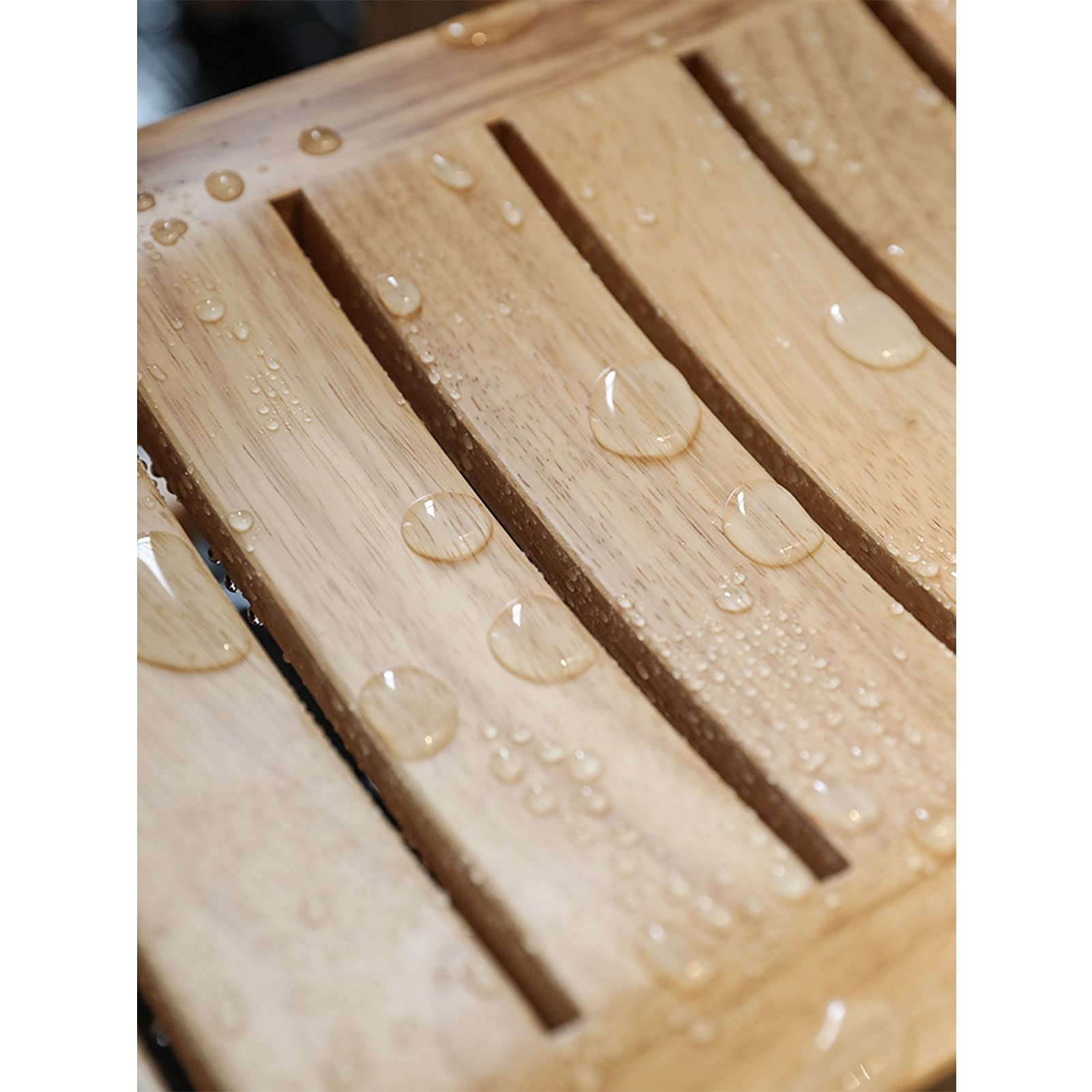 TBLOTYD Stools Shower Stool Bath Chair Solid Wood Bathing Seat Bench | Multi-Function Pedal Stool for Kitchen Living Room and Bathroom | Non-Slip Shower Seat for Seniors/42 * 28,44 * 33 * 45 Cm