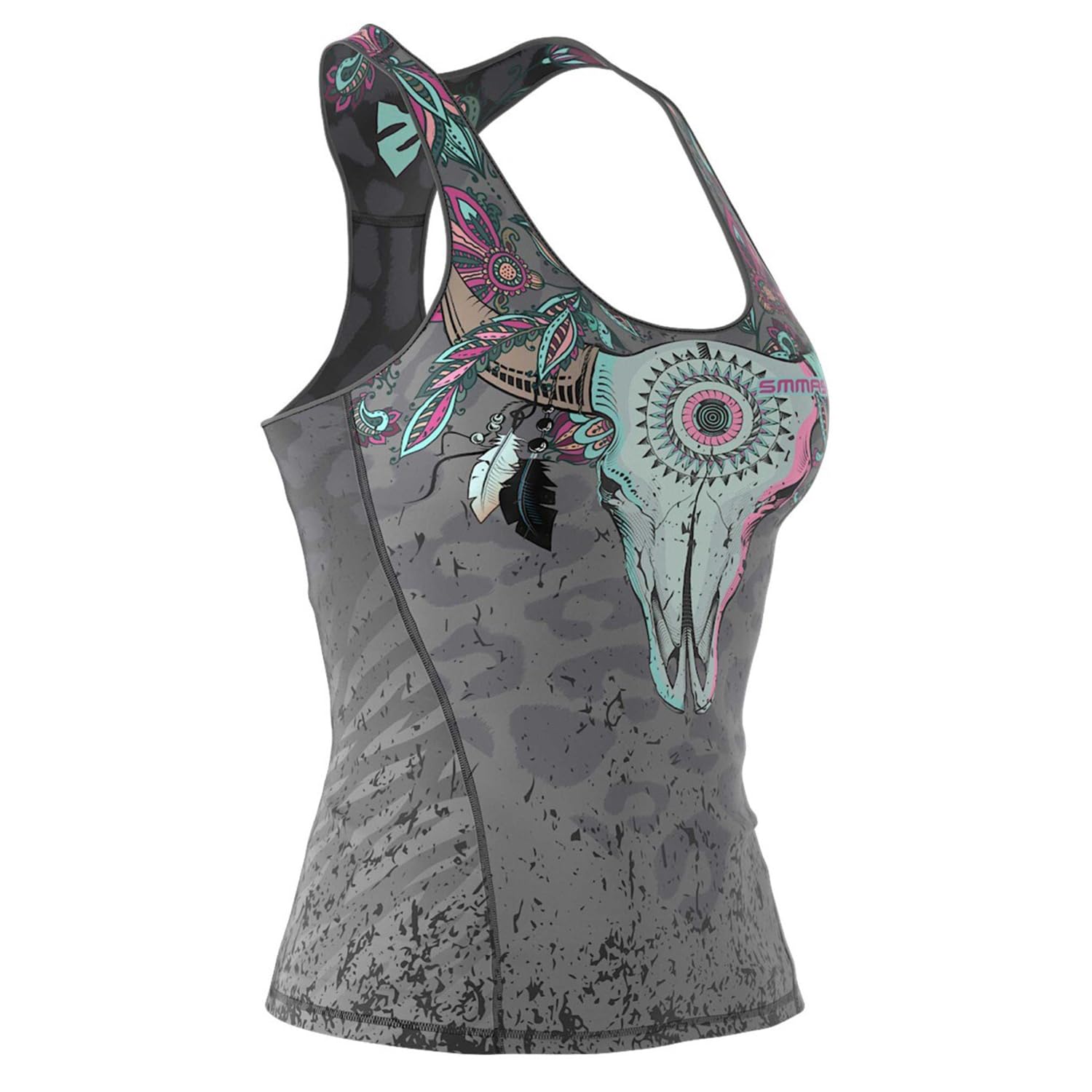 SMMASH Steampunk Sport Top Tank para Mujer, Camiseta de Tirantes Deportivas, Camiseta sin Manga para Fitness, Yoga, Formación, Material Transpirable y Antibacteriano — view 55