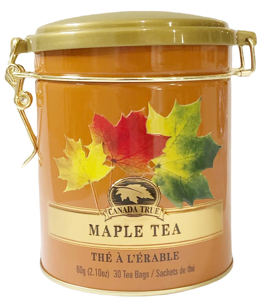 CANADA TRUE premium Ceylon Black Tea -30 Tea Bags 60g Can Package (Maple Tea)