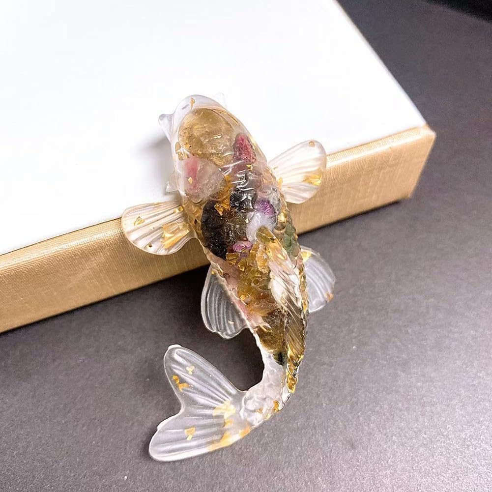 CookiBlend Stylish for KOI Fish Design for CRYSTAL Ornament, Perfect for Desk, Car, Home Decor (2)