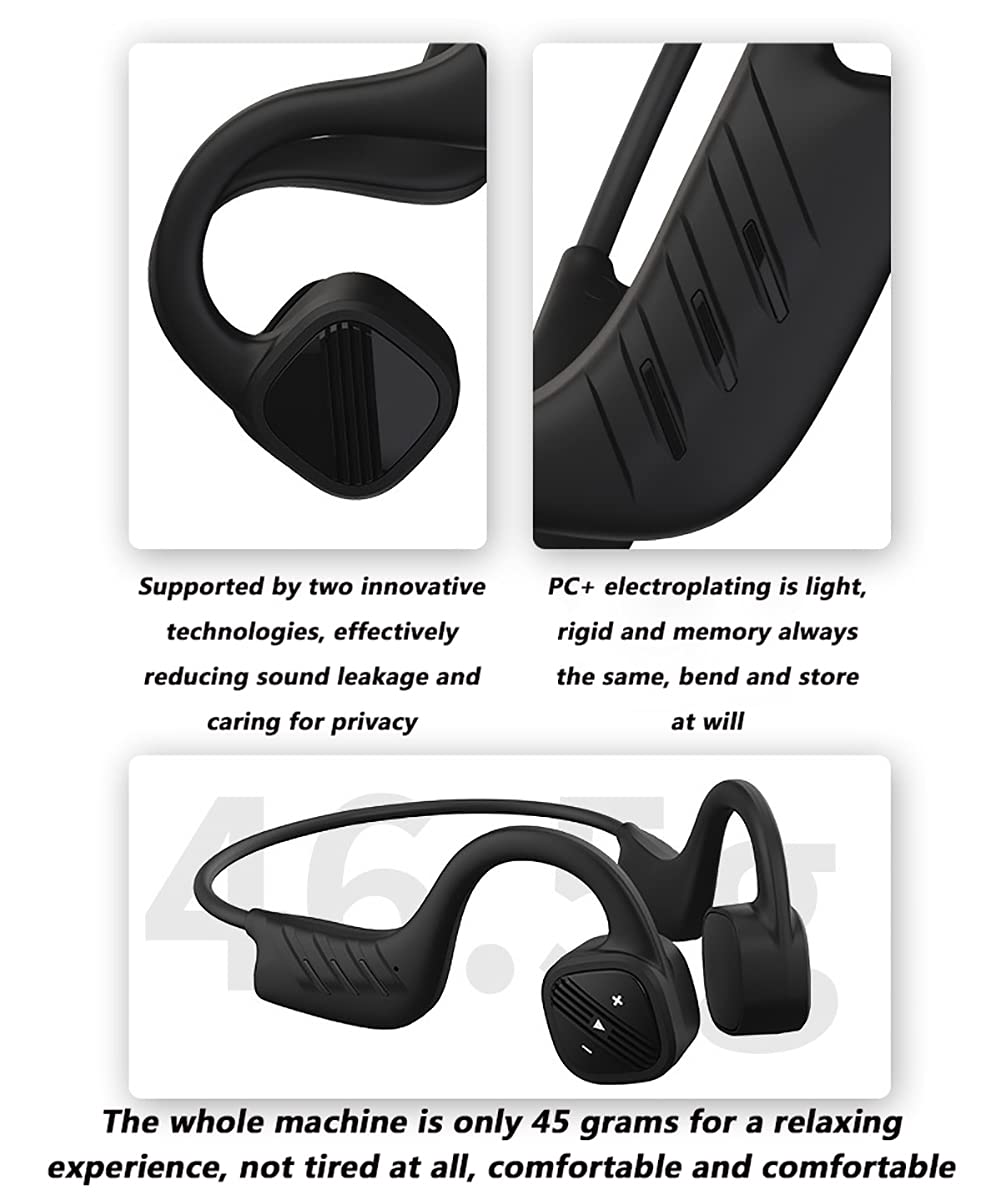RSGK Odtwarzacz MP3, zestaw słuchawkowy do pływania, transmisja przewodów, Bluetooth 5.0, wodoszczelny IPX8, 32 G, zestaw słuchawkowy Bluetooth