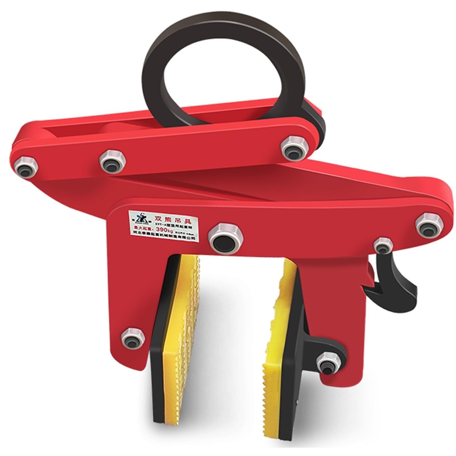 QUSYZD Heavy Duty Stone Lifting Clamps 320-500kg, Adjustable Alloy Steel Granite & Marble Curb Clamp, Non-Slip Mat for Secure Plate Lifting - Durable & Reliable,One Color-390kg