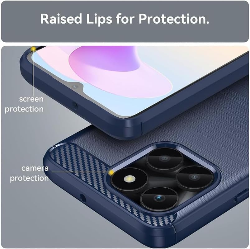 Image of Basic Case for Honor X6A (Carbon Fibre Blue)