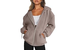 Trendy Queen Womens Zip Up Hoodies for Fall Layers 2023