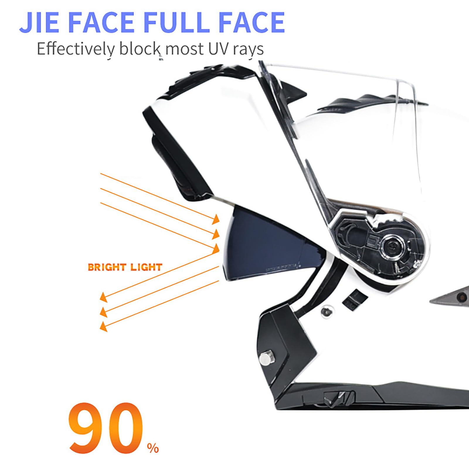 Modułowy Kask Motocyklowy, Kask Pełnotwarzowy Flip-Up Zatwierdzony przez DOT, Kasks Wyścigowy do Motocykli Drogowych, z Podwójnym Wizjerem, dla Dorosłych, Mężczyzn i Kobiet