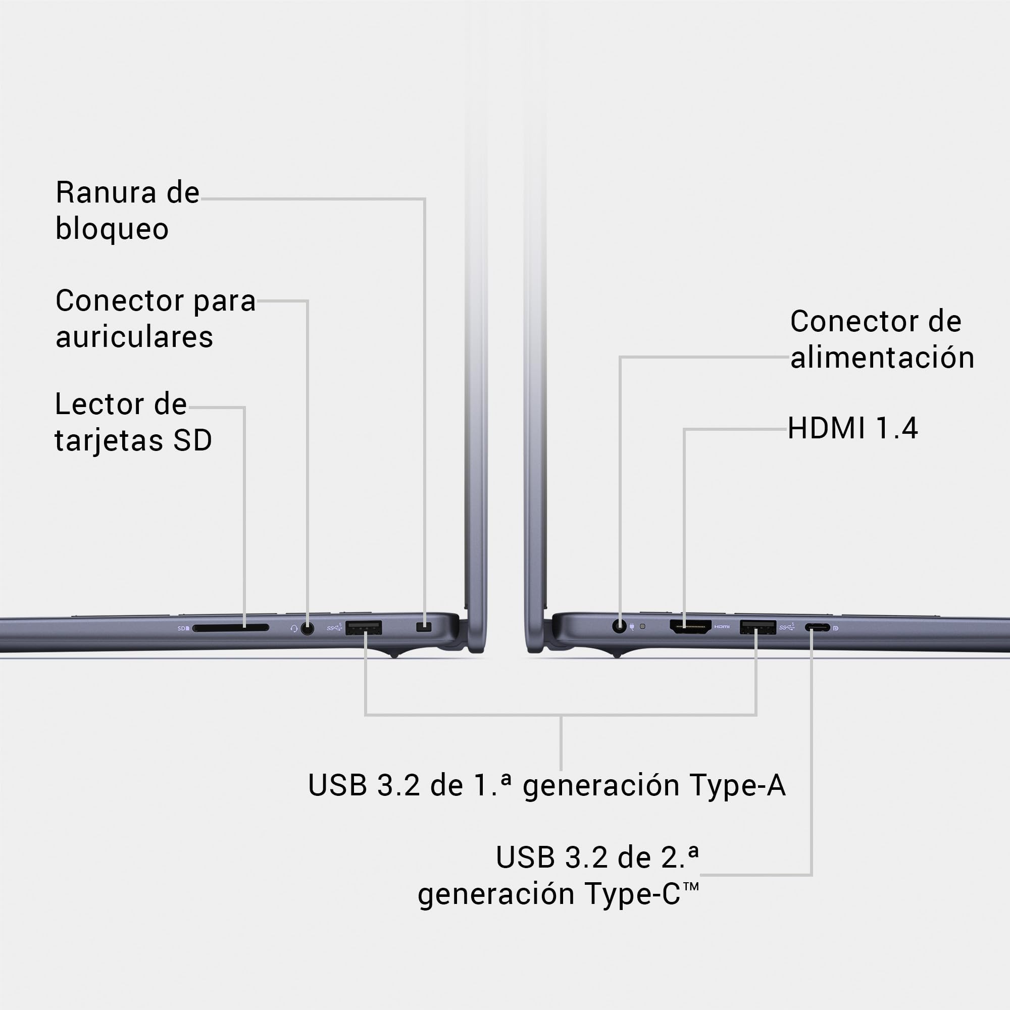 DELL 15 Portátil DC15250 – 15,6" FHD 120Hz, Intel Core i7-1355U, Gráficos Intel UHD, 16GB RAM, 512GB SSD, Webcam HD, Windows 11 Home, Teclado QWERTY Español, Color Negro — view 37