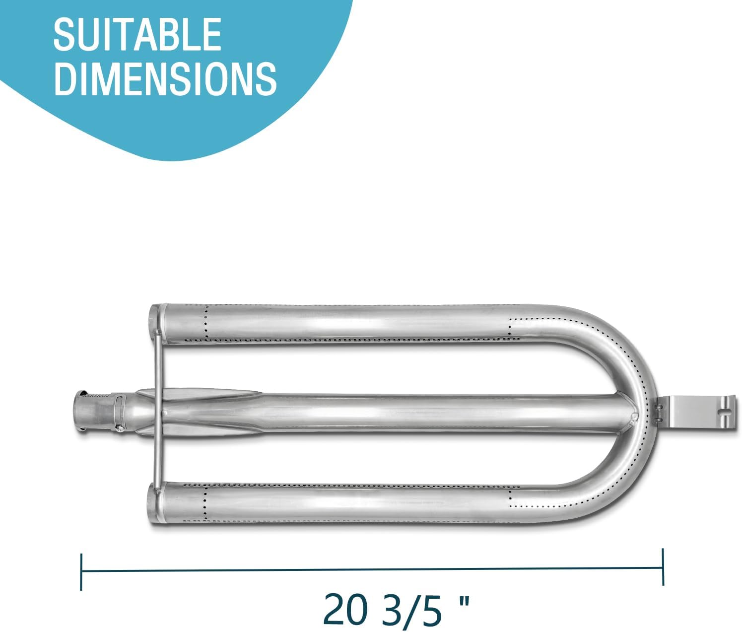 17211 Stainless U Shaped Grill Burners for Dacor OBS52, OB36, OB52, OBS36, OBSB162,Grill Replacement Part,1Pack