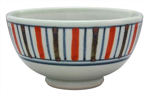 Aizu Hongo Ware Sunzuki Kiln Rice Bowl Red