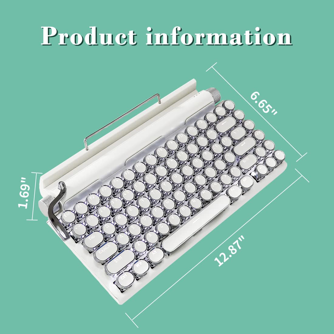 Amazon.com: Adventurers Retro Typewriter Keyboard, 75% Layout 83