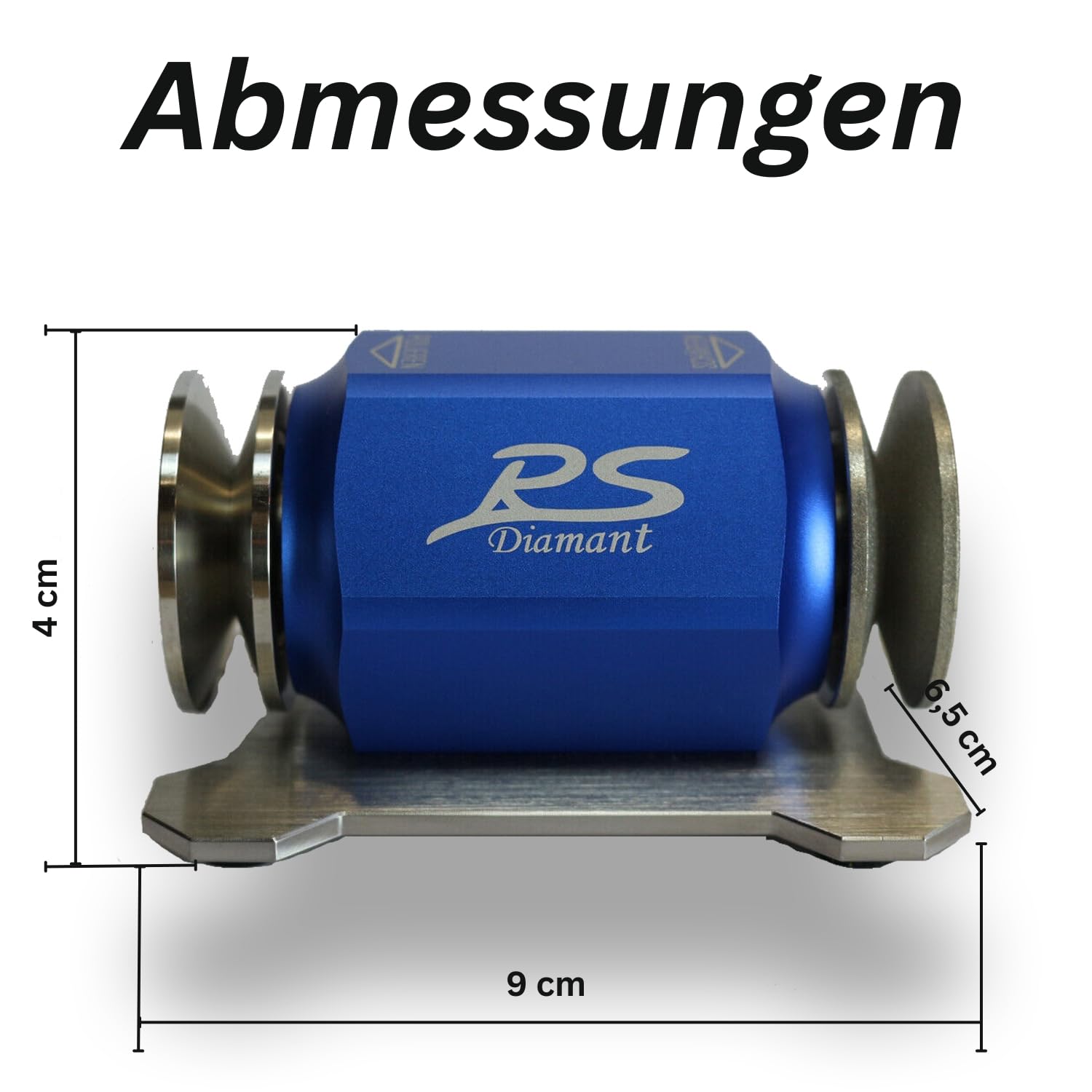Rollenschärfer Messerschärfer X-Schliff - Titan | Exklusive Titan-Edition inklusive Mikrofasertuch, Diamantschliff & X-Schliff für den perfekten balligen Präzisionsschliff.