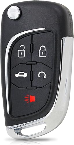 Fundas para llavero de coche para Chevrolet Cruze Epica Lova Camaro Impala, carcasa de llave de coche sin cortar HU100, modificado 5 botones