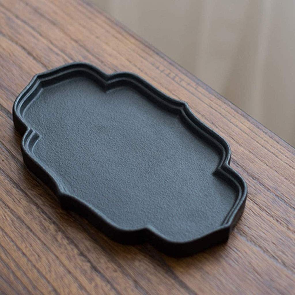 Ensemble de 8 Tasses à saké Traditionnelles en céramique émaillée Noire, Verre à vin Artisanal (avec Four à Bougie et Isolation) Meilleur Cadeau pour Le Service de saké Chaud/Froid