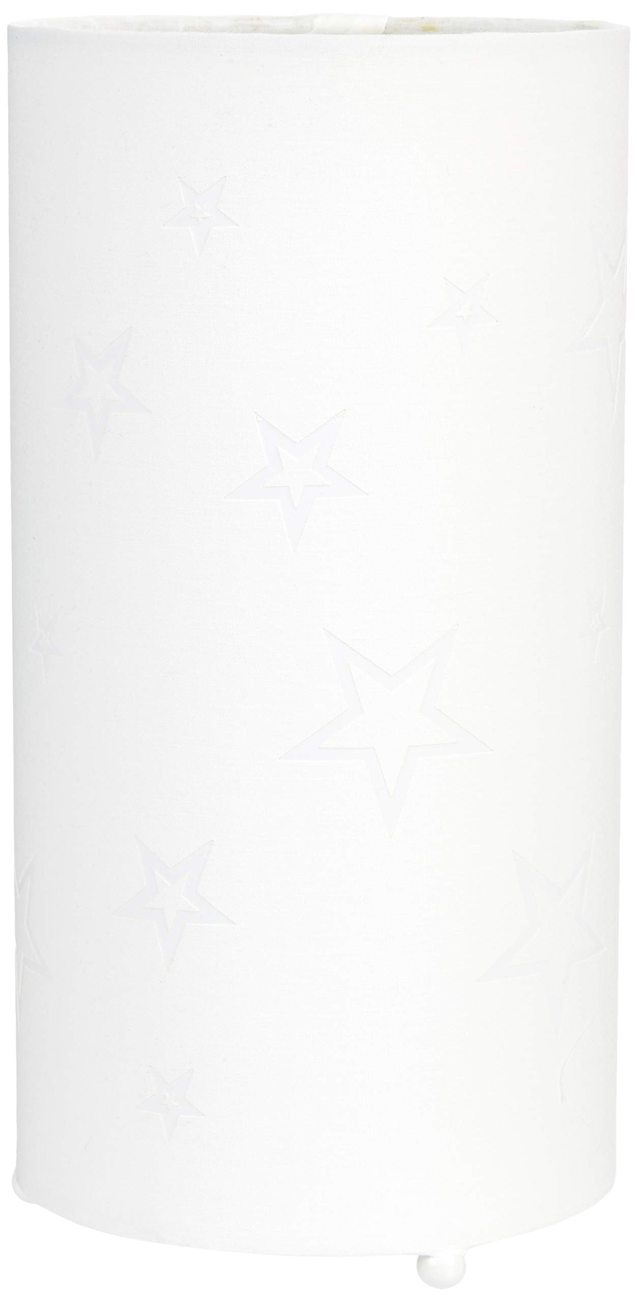 Aratextil Sofia Table Lamp, Polyester/Cotton, White, 24.5x13 cm