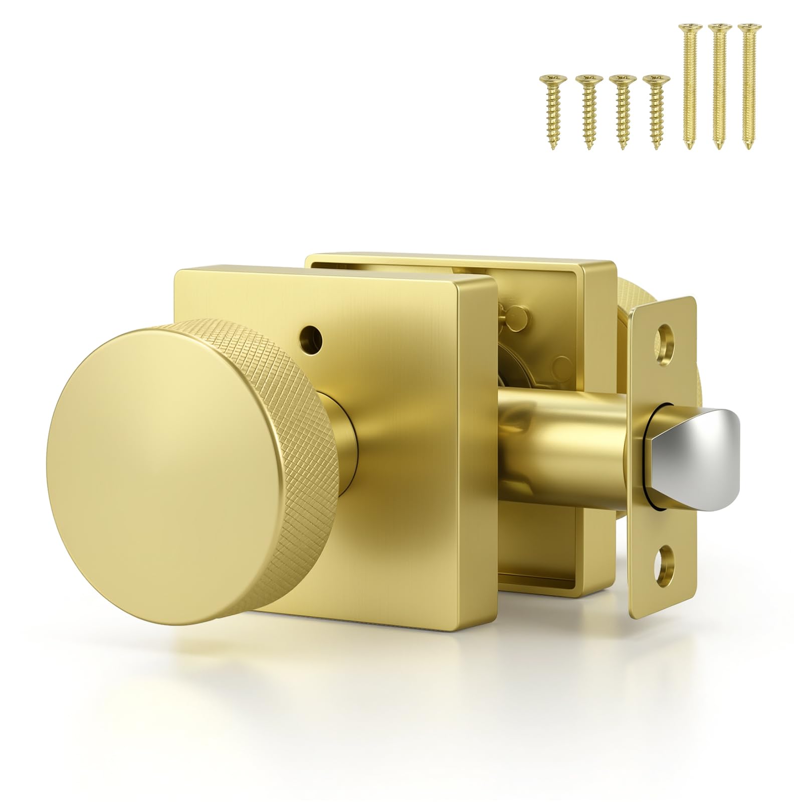 Black Closet Door Knobs - Keyless Passage -19