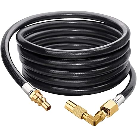 7FT RV Propane Hose and Quick Connect Fittings