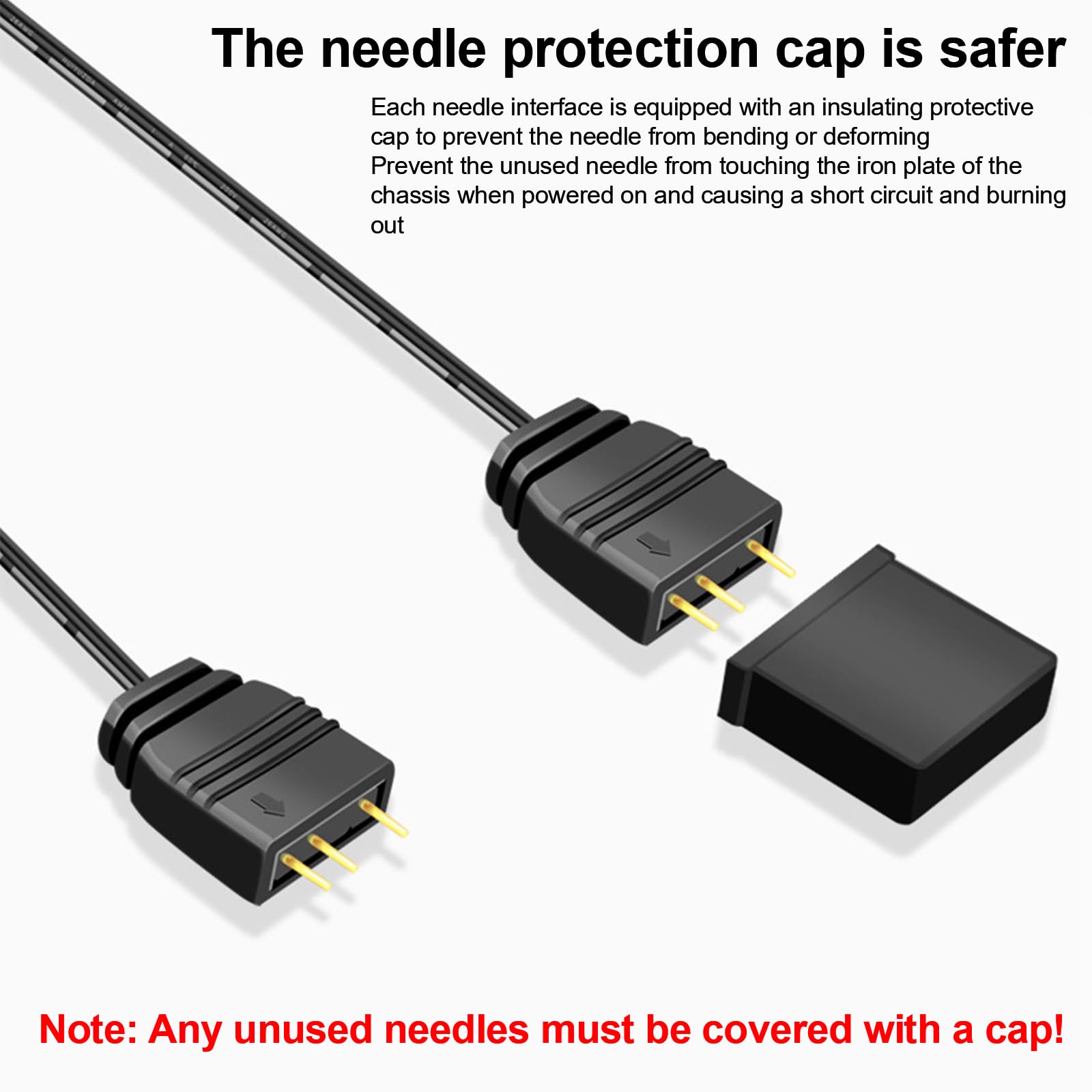 5 V 3-biegunowy kabel rozdzielający ARGB, kabel rozdzielający ARGB, 1 gniazdo na 4 wtyczki, przedłużacz, 4 kable rozdzielające, kabel Y do obudowy komputera, chłodnicy procesora i wentylatora 5 V (1