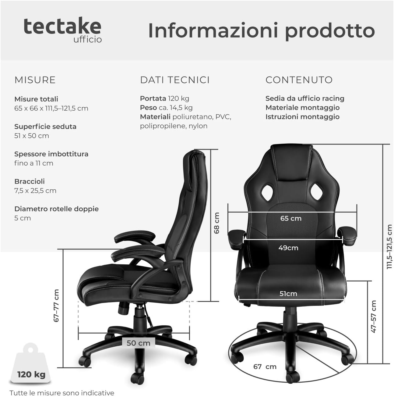 « Sedia Ergonomica da Ufficio - Sedia gaming - Immagine 2