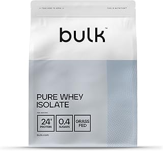 Visuel du produit : Bulk Pure Whey Isolate | Chocolat | 25g de protéines portion | Isolat de lactosérum | Faible en sucre | Faible en matières grasses | Absorption rapide | Contribue au maintien musculaire | 500g