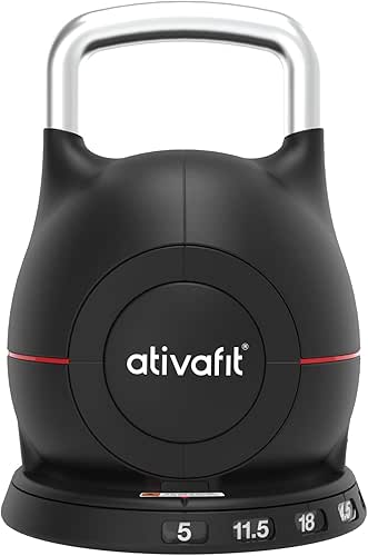 Ativafit 7 in 1 Adjustable Kettlebell 5-44lbs Adjustable Kettlebell with