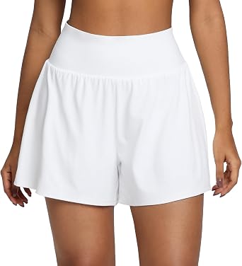 BRXL BrxlAero 3.5" Womens Athletic Running Shorts 2 in 1 High Waisted Pockets Workout Gym Sport Shorts