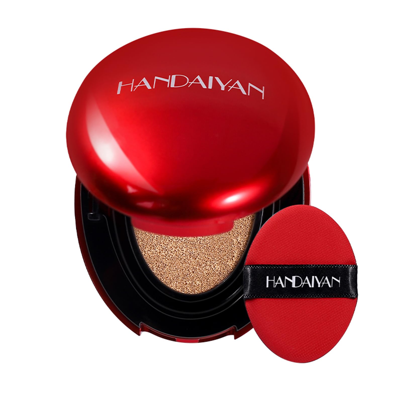 Cushion Foundation, Natural Full Coverage & Weightless Foundation, 24 Hours Durable Luster, Moisturizing Lasting Skin Cushion (Color, #02)