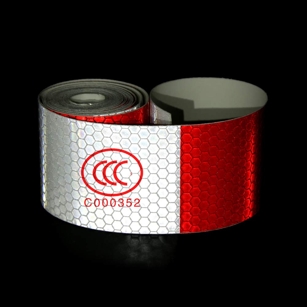 5848 Hoogwaardig reflecterende tape 50mm x 3 meter Rood