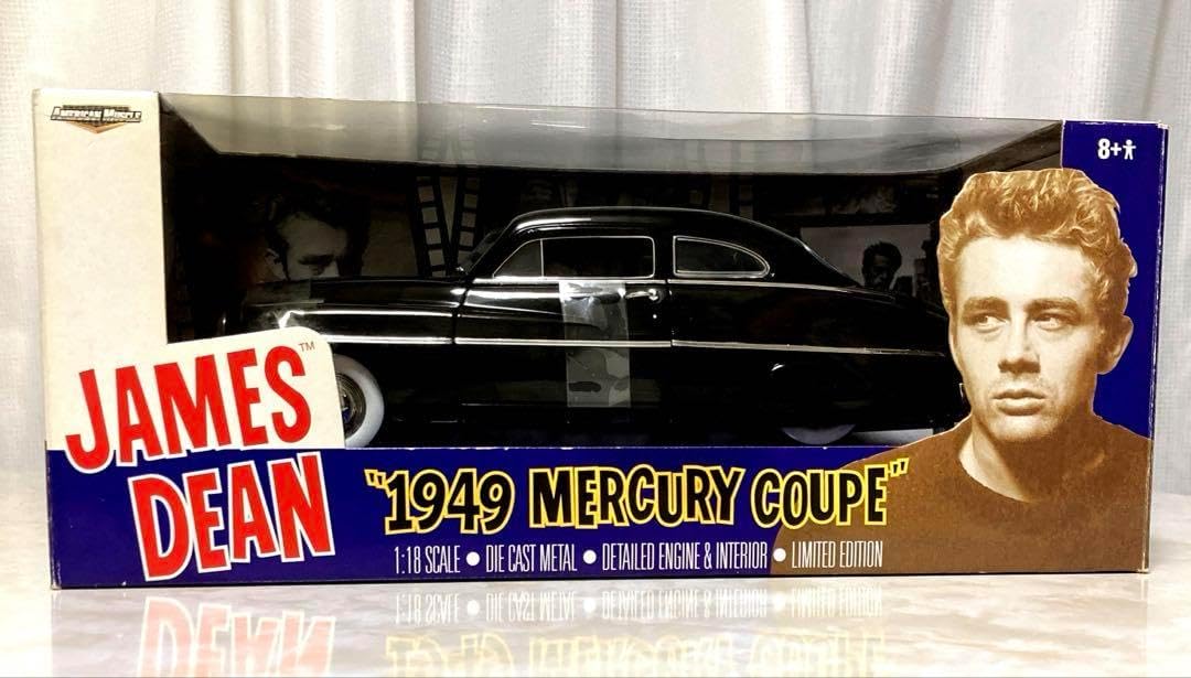 JAMES DEAN 1949 MERCURY COUPE 1/18 レア Ertl American Muscle James Dean Black 1949 Mercury Coupe #32482 1
