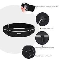 Waterproof Sports Belt With Single Pocket And Zipper Sabuk Olahraga Gym