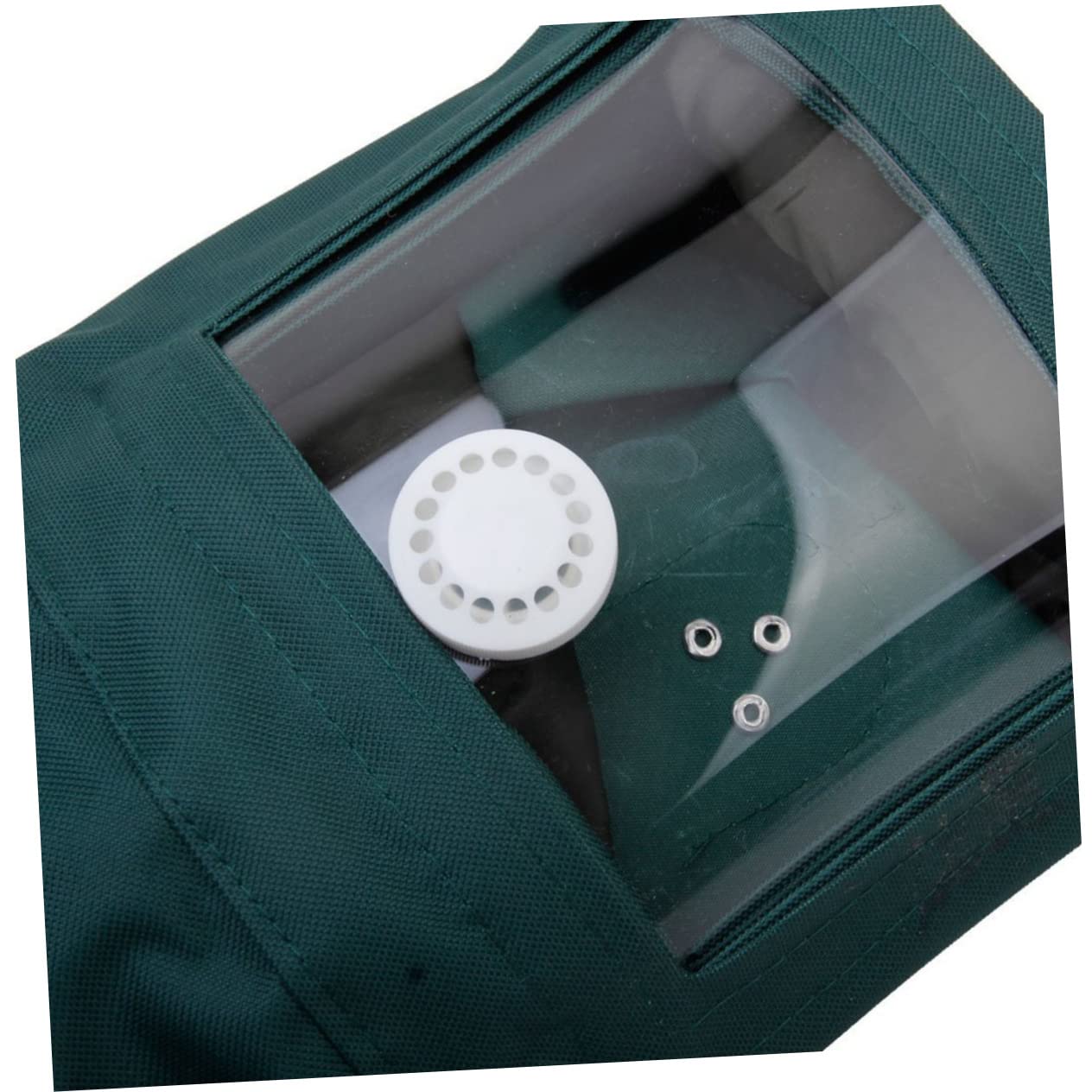 LIFKOME Grüne Sandstrahlhaube mit Winddichtem Schutz für Schleifrost | Dauerhaftes Canvas und Acrylglas, für Mitarbeiter in Zementwerken, Geeignet für Sandstrahlarbeiten