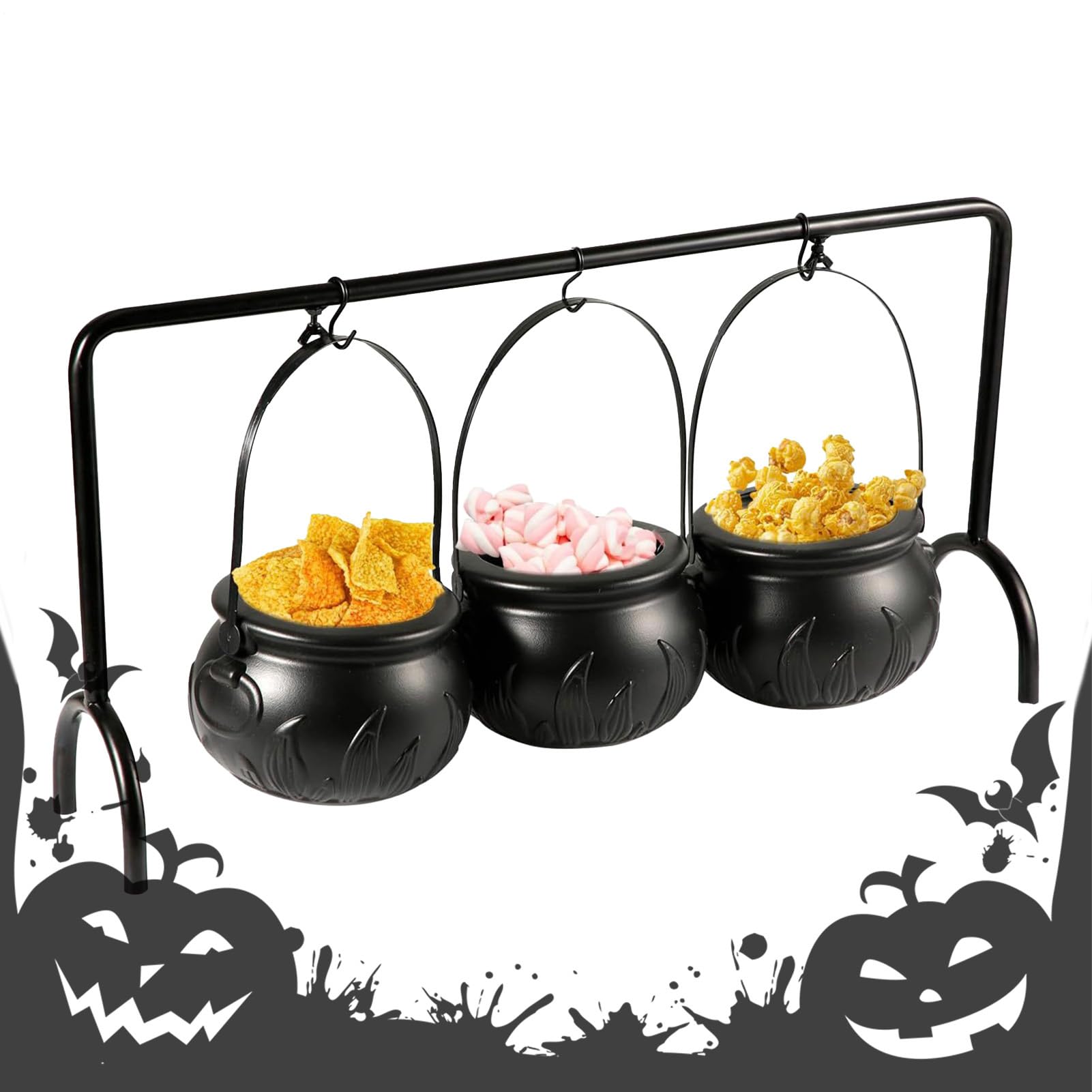 Chaudron Halloween en fer : fini les bols renversés sur la table