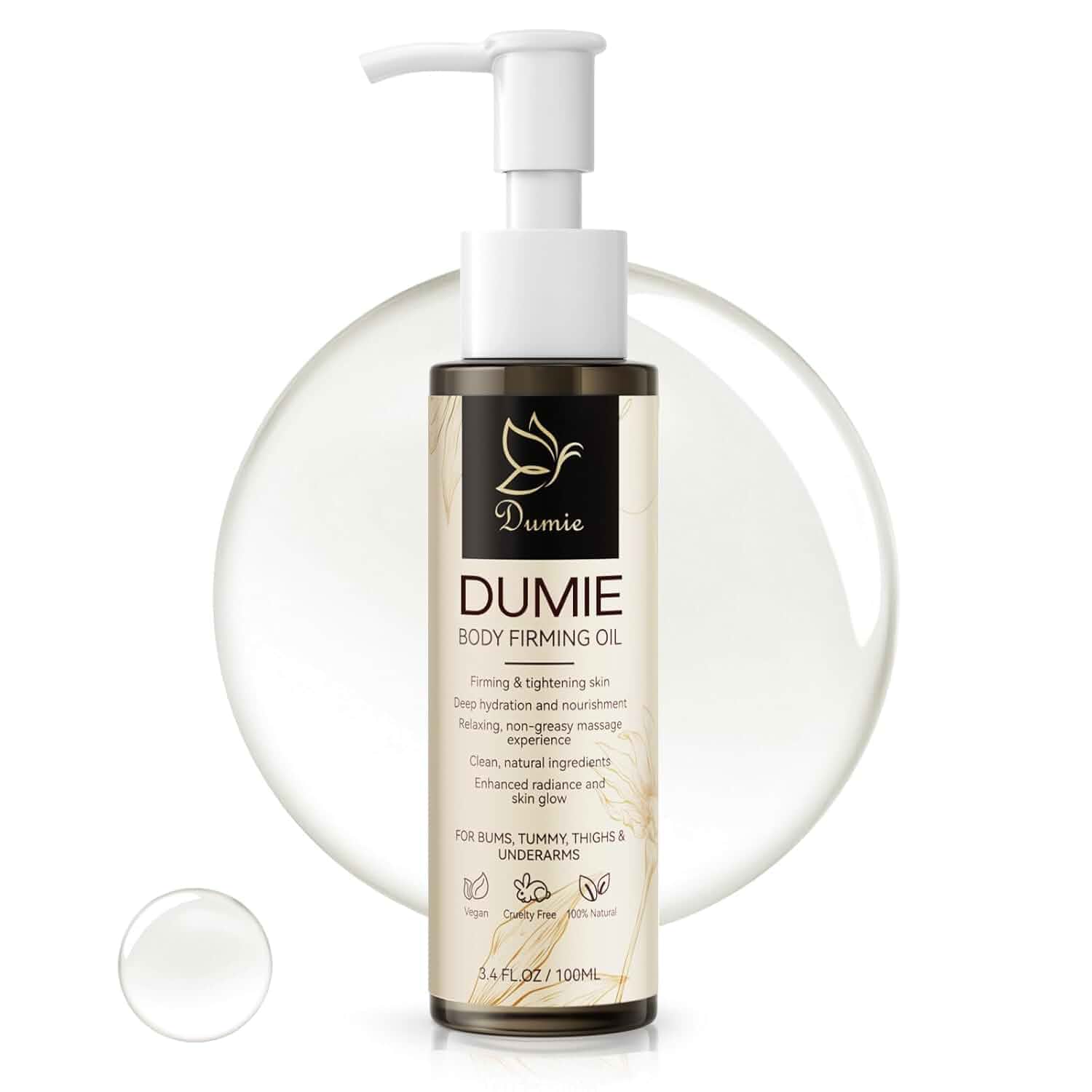 Body Firming Oil, 3.38 FL 0Z, Korean Skin Care Post-Shower Body Oil for Women-With 767,000ppm Jojoba Oil,toTighten, Hydrate & Nourish Dry Skin, Lightweight and non-greasy texture-Luxury Spa Gift Firming3.4 Fl Oz