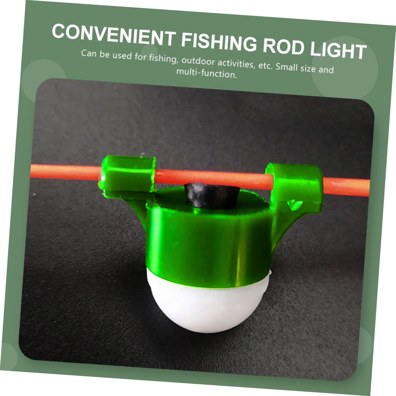 Mipcase 12sets Lampade Di Allerta Per Pesca Lampade Di Allerta Portatili Per Attività Notturne All Aperto Verde