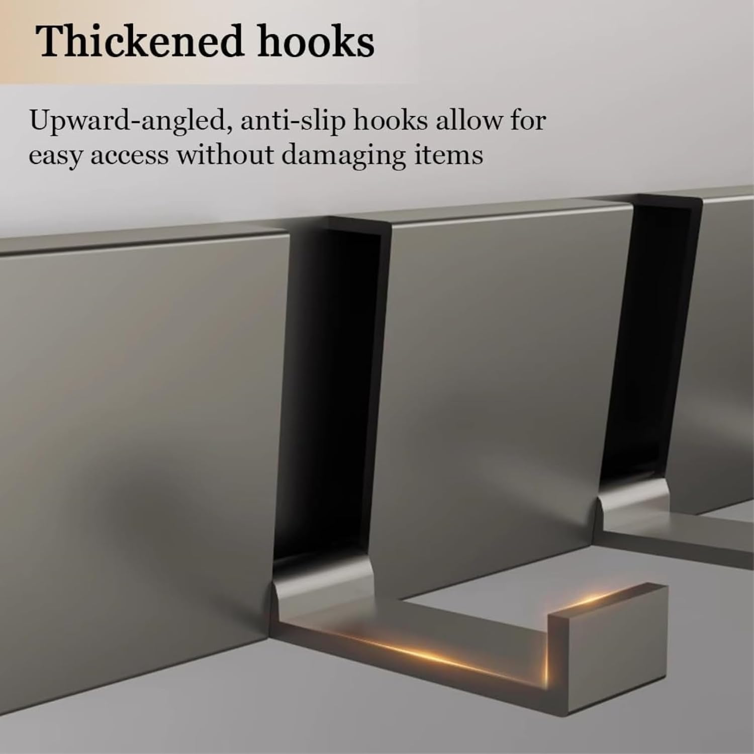 Space-Saving Wall Mounted Coat Hanger, Coat Hooks Wall Mounted, Aluminum Alloy, Heavy Duty Coat Rack for Kithchen Bathroom