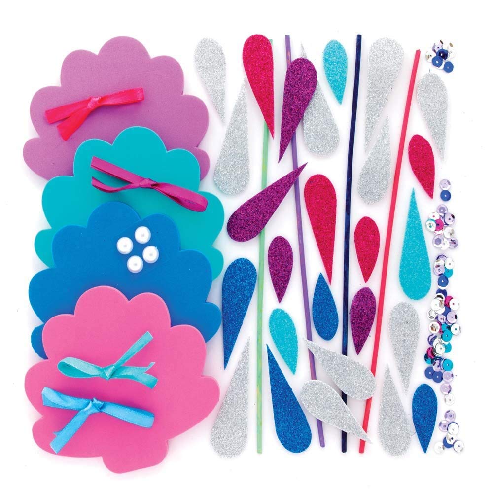 Baker Ross Meerjungfrau Bastelset - 250-teilig Mit Pompons, Perlen & Zubehör Für Karten & Deko