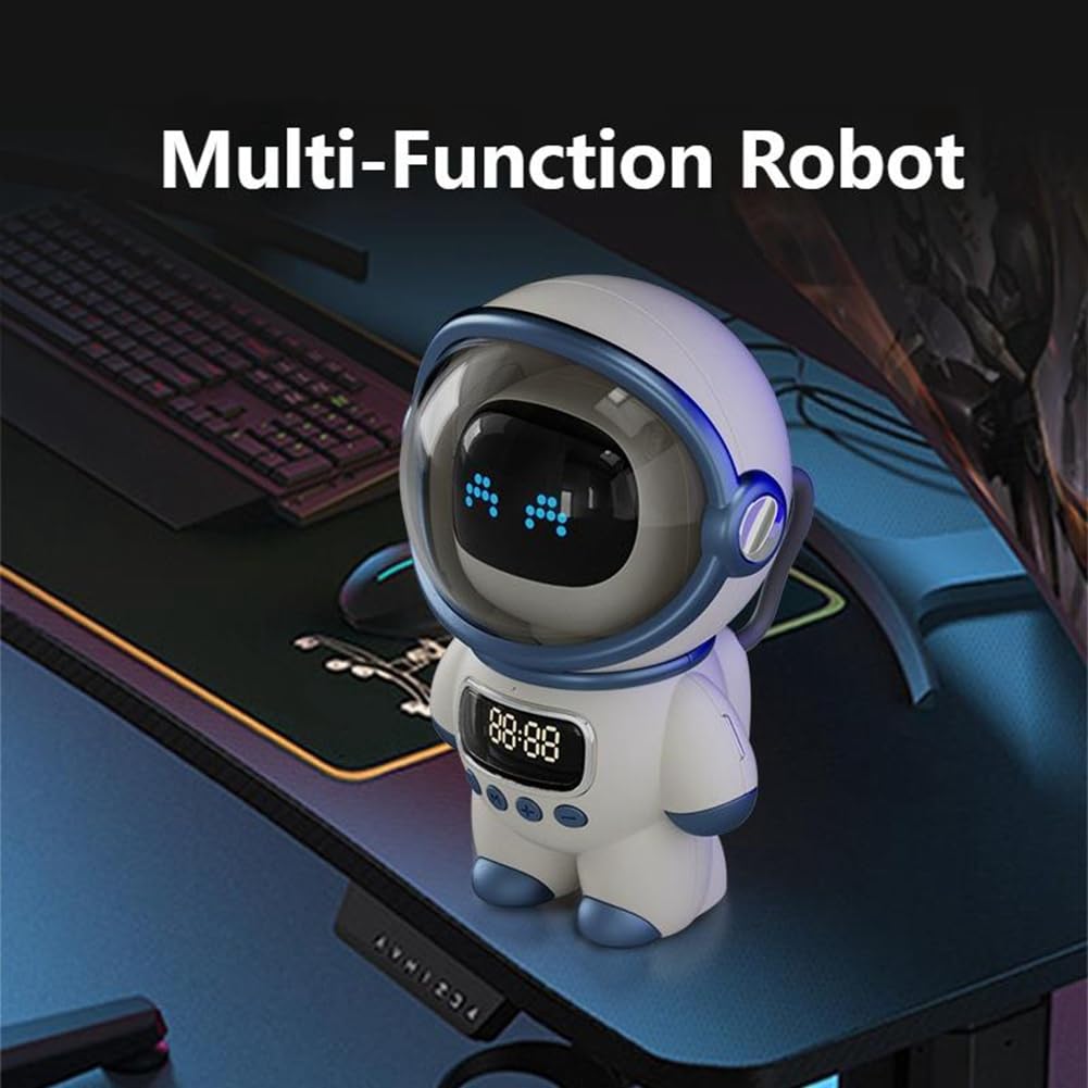 robot AI inteligente sin altavoz Bluetooth caja de sonido despertador FM Radio para regalo estudiante niño niña