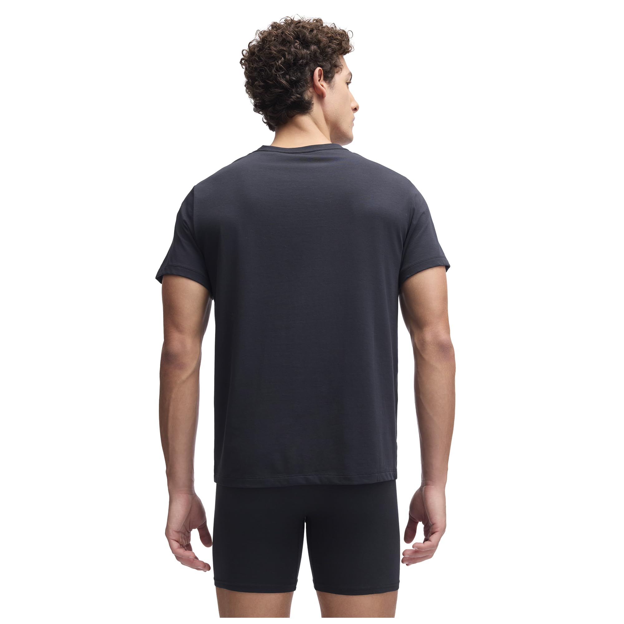 Under Armour Męska bawełniana koszulka z okrągłym dekoltem, Czarny, S