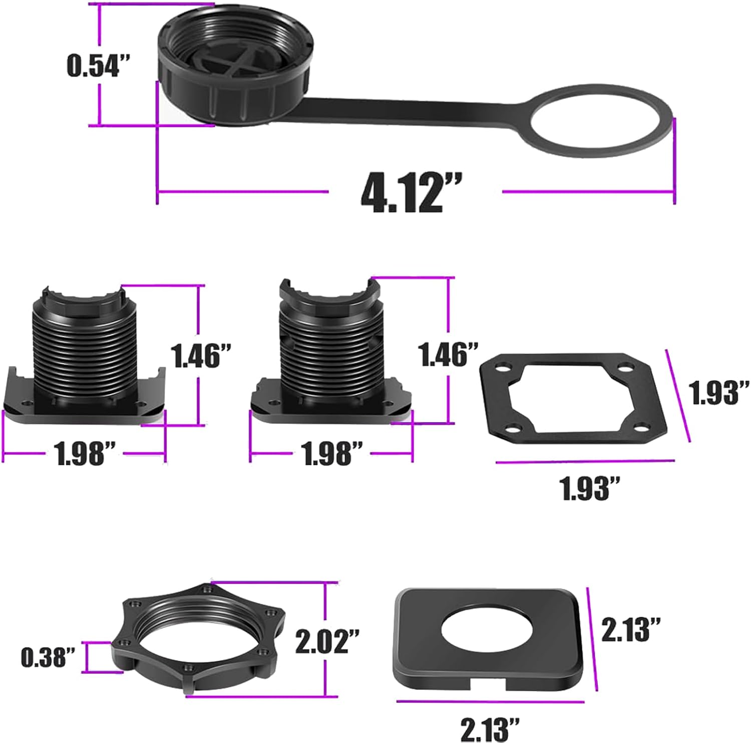 Replaces for 010-13350-00 LiveScope Bulkhead Connector Kit Compatible with LiveScope Plus LVS34 LiveScope Plus System LiveScope System LiveScope XR LVS62 LiveScope XR System