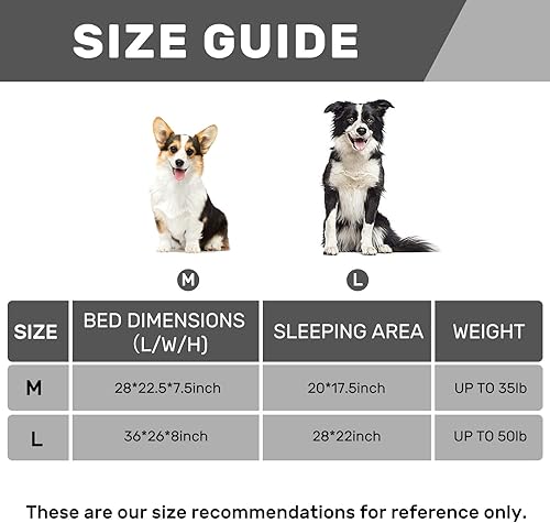 Miniatura 8 de Hollypet Cama ortopédica para perros grandes, sofá de espuma de apoyo para mascotas con funda extraíble lavable y parte inferior antideslizante,