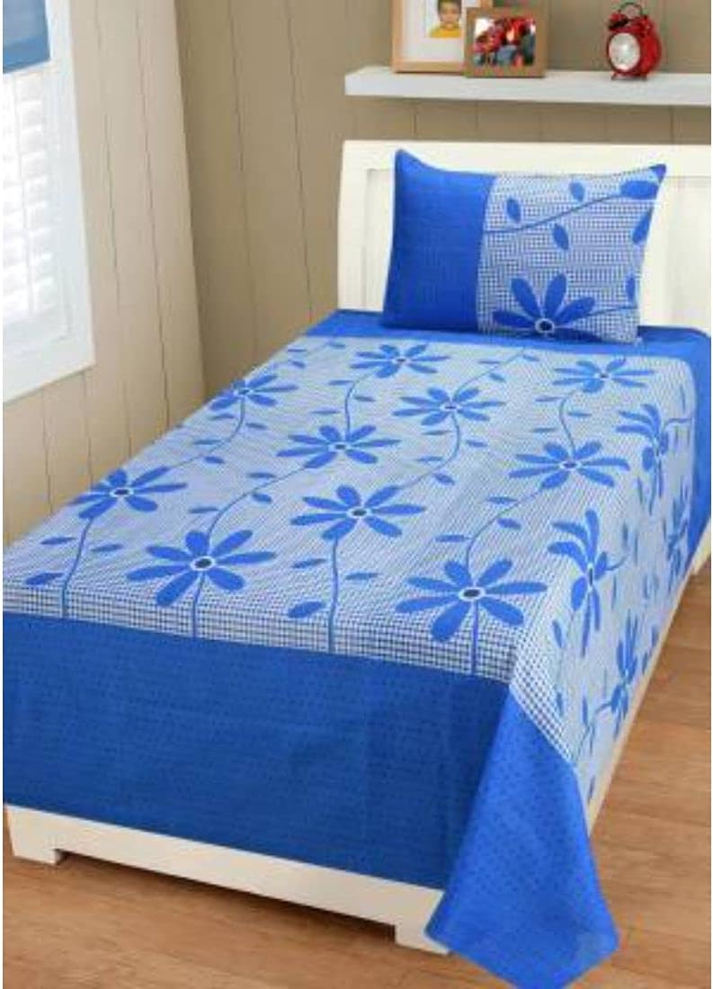 Supreme Home Collective Microfiber Cartoon Printed Single Bedsheet with Pillow Coves(Size: 60 inch x 90 inch, Color: Multicolor)