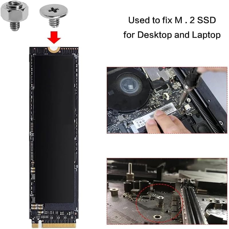 Namvo M2 NVMe csavarszett SSD rögzítéshez Asus alaplap kompatibilis