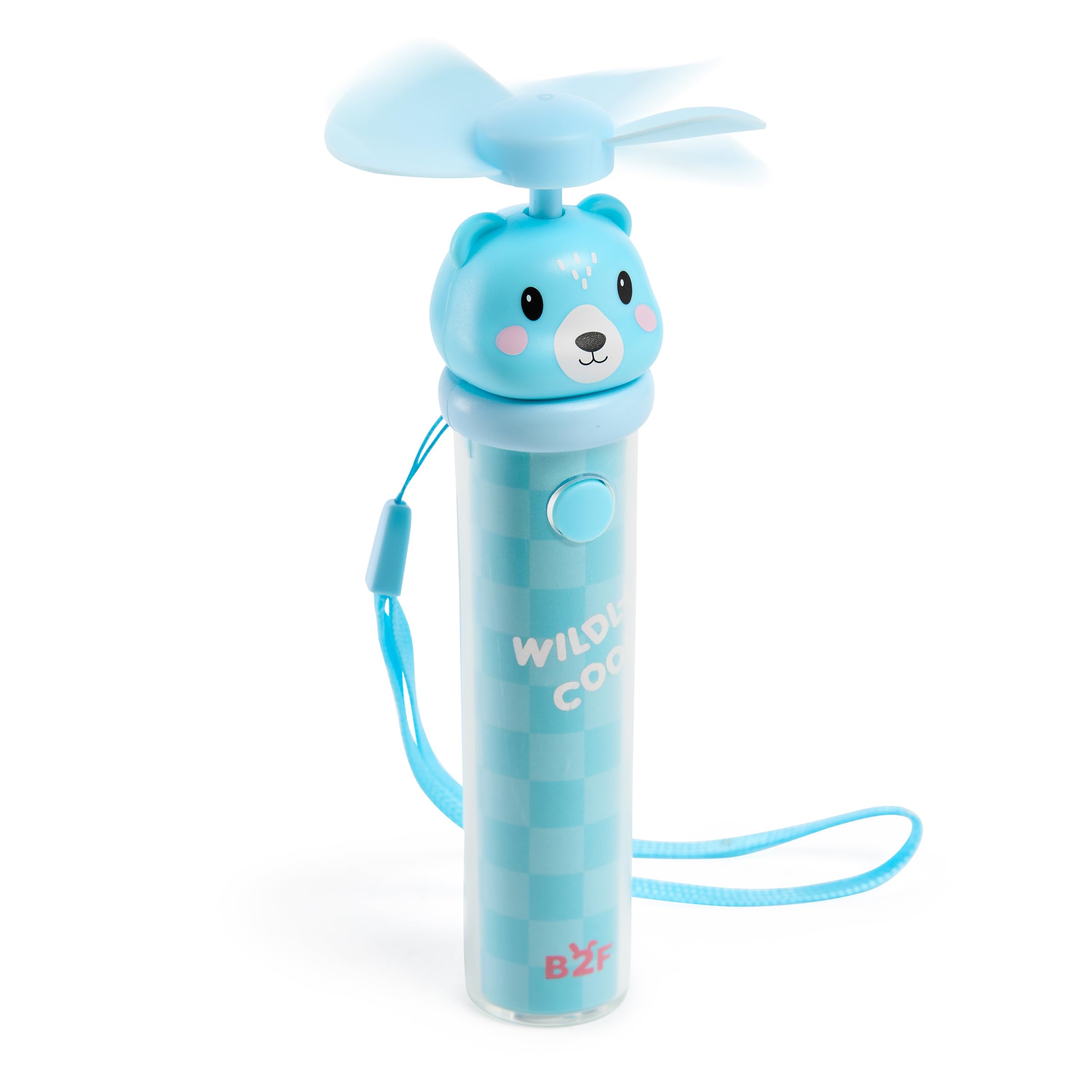 Back2Fun - Mini Ventilateur Portable Portatif à 3 Vitesses, Batterie USB-C Rechargeable Avec Jusqu'à 2 Heures d'Autonomie, Lames Sûres et Poignée en Tissu Pour Suspendre, Taille 22 x 130 mm, Panda Back2Fun - Mini Ventilateur Portable Portatif à 3 Vitesses, Batterie USB-C Rechargeable Avec Jusqu'à 2 Heures d'Autonomie, Lames Sûres et Poignée en Tissu Pour Suspendre, Taille 22 x 130 mm, Panda