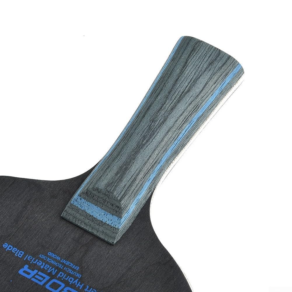 Lame pour Grip Pong Carbone Manche Long Manche Table Ping Poplar/Pin Paulownia Tennis Fibre Bois 90g Fibre Manœuvrable Aramide Core 7 plis Horizontal -