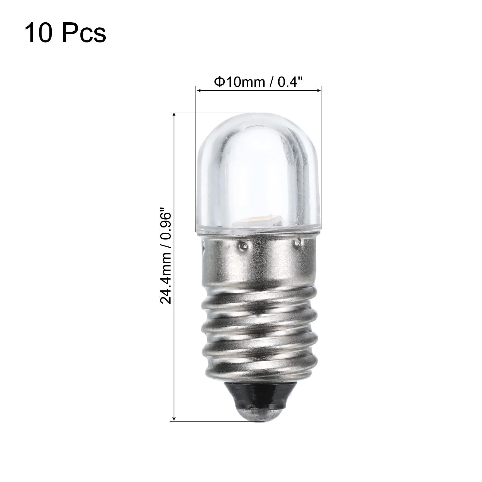 5 Glühlampen E10 Klar 6V 60mA 0,06A 0,36W Glühbirne