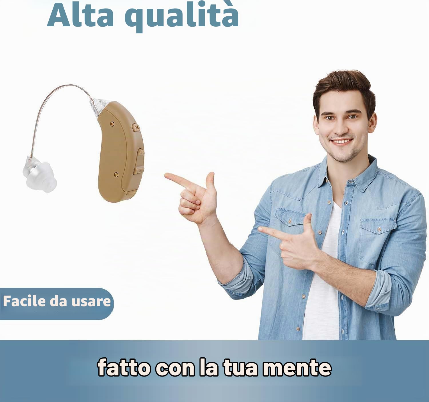 MEDca Digital BTE Hearing Personal Sound - Perfetto per uomini e donne