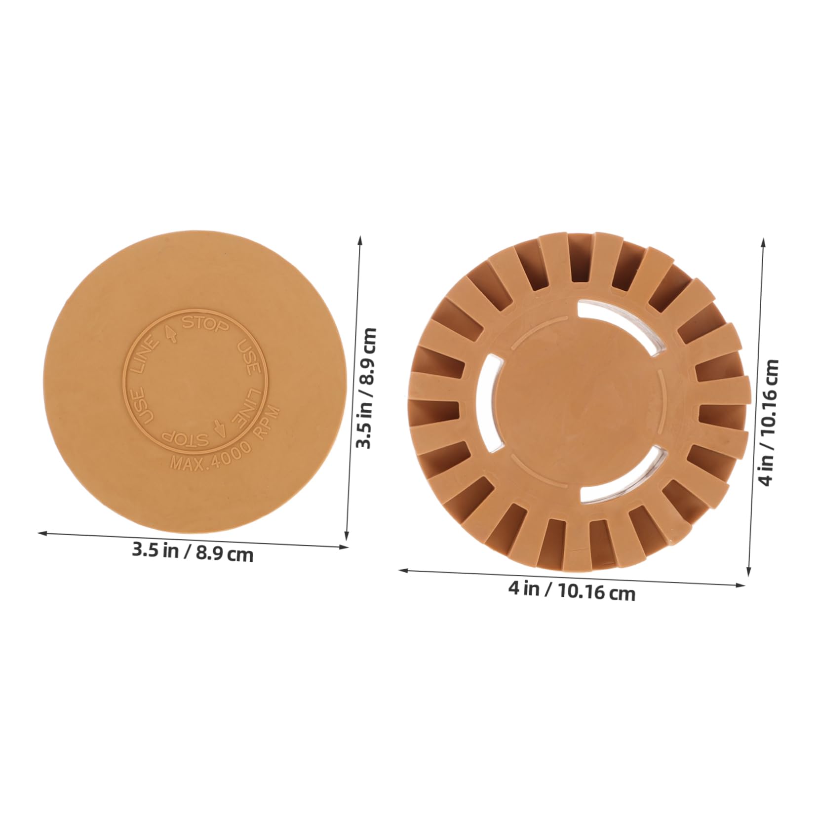 OUNONA Professional Sticker Remover Wheel Kit 4 Pneumatic Eraser Wheel for Car Tape Decal Removal