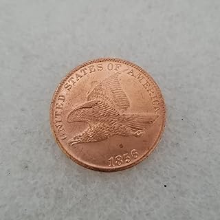 U.S. 1856 1 Flying Eagle Coin Silver Dollar Challenge Coin Morgan Hobo Dollar Coin Cool Skull Collectible Two Face Coin Collecting Commemorative Coins Toy Crafts Decor Ornament