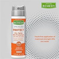 Vista 3 de Medline Remedy protector de piel especializado en aerosol de zinc, 2 oz, 1 unidad
