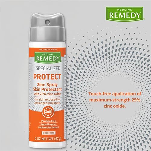 Miniatura 3 de Medline Remedy protector de piel especializado en aerosol de zinc, 2 oz, 1 unidad